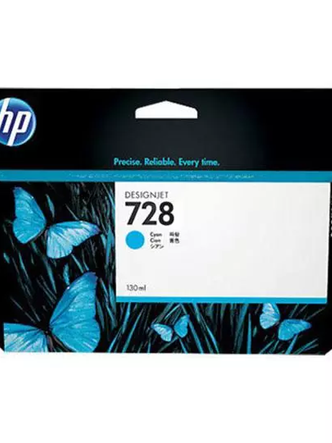 HP 728 130-ml Cyan DesignJet Ink Cart 1