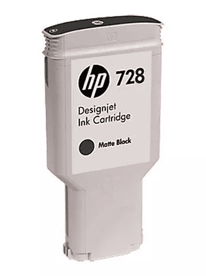 Cartucho de tinta HP 728 de 300 ml negro
