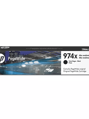 Cartucho pagewide HP 974x negro