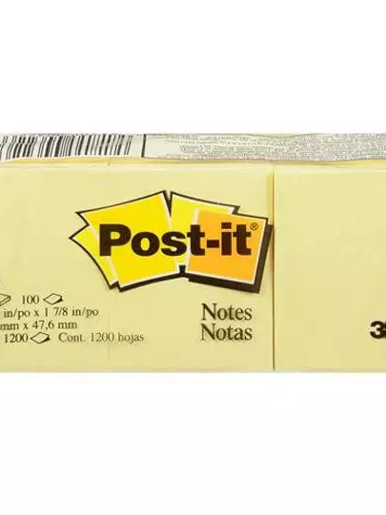 Notas adhesivas Mod. 653 Post-it amarill 1