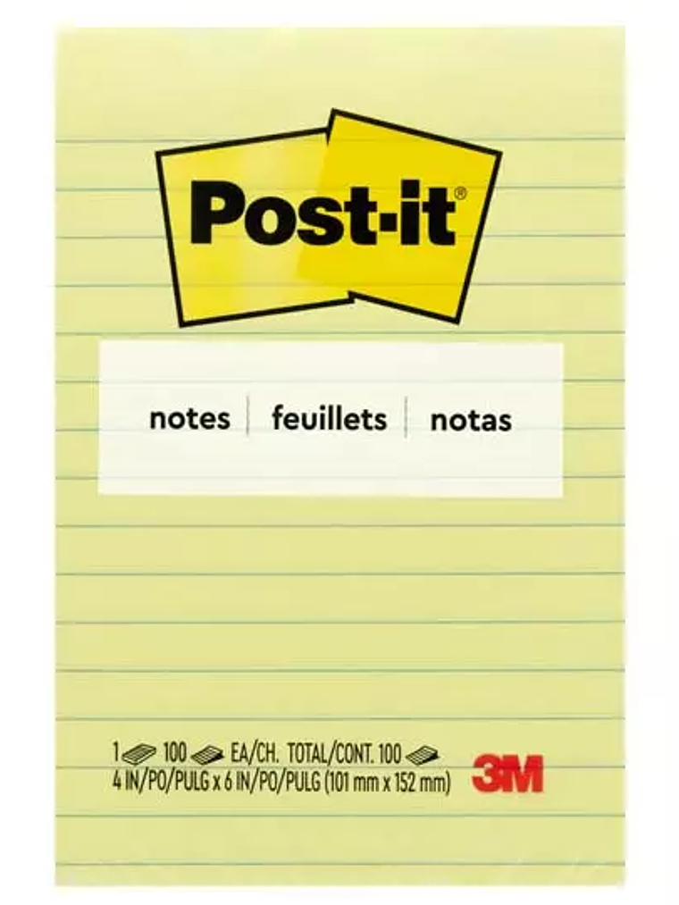 Notas adhesivas Mod. 660 Post-it amarill 1