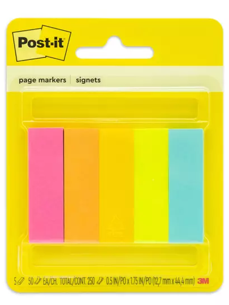 Señaladores Mod. 670-5af Post-it 3M 5 co 1