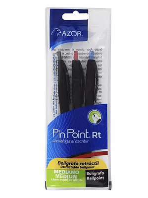 LM-Bolígrafo mediano retráctil Pin Point