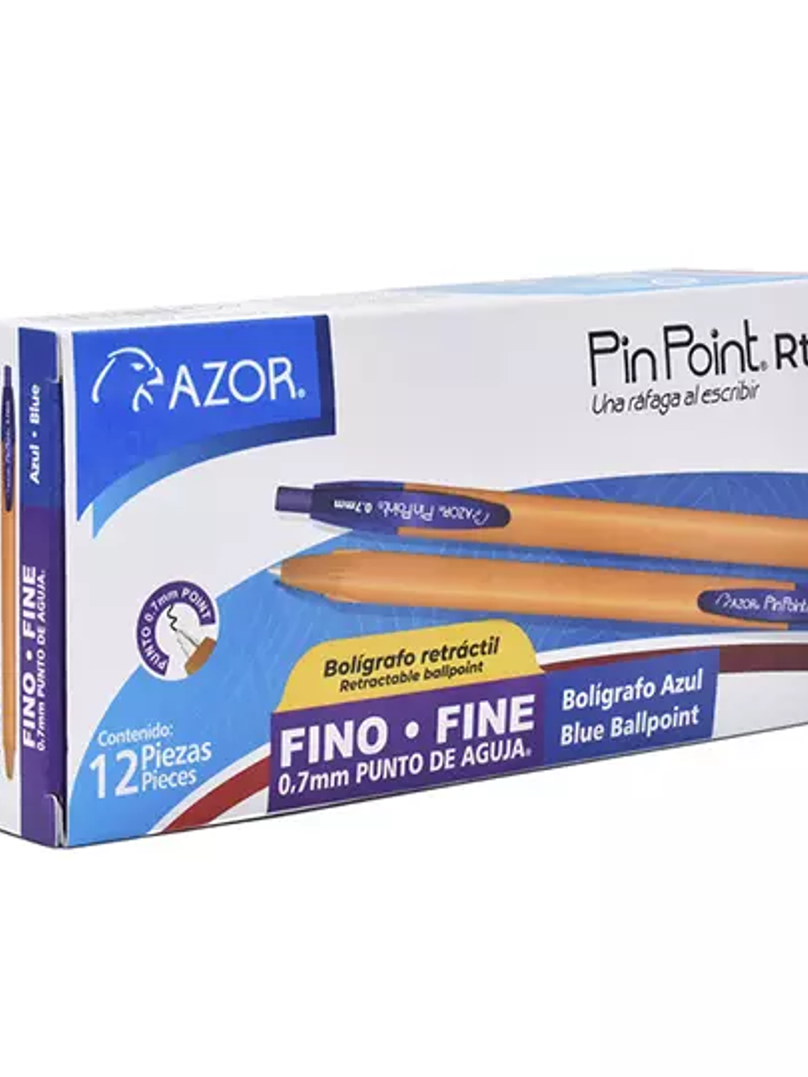 Bolígrafo fino retráctil Pin Point 0.7 m 1