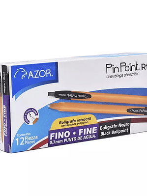 Bolígrafo fino retráctil Pin Point 0.7 m
