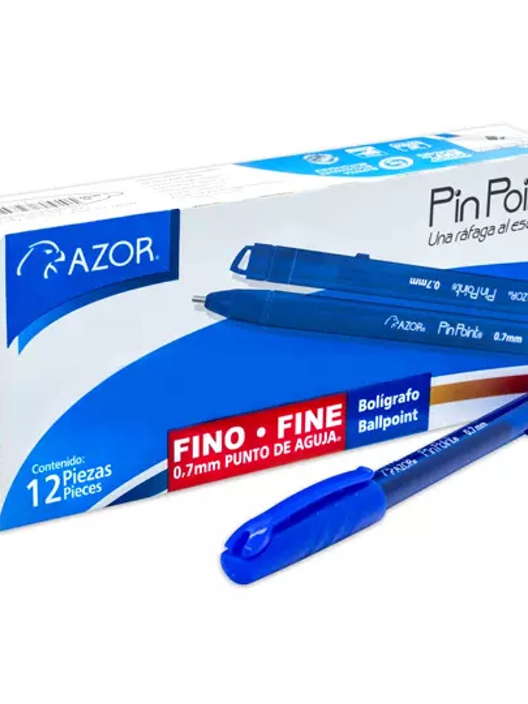 Bolígrafo fino Pin Point 0.7 mm color az 1