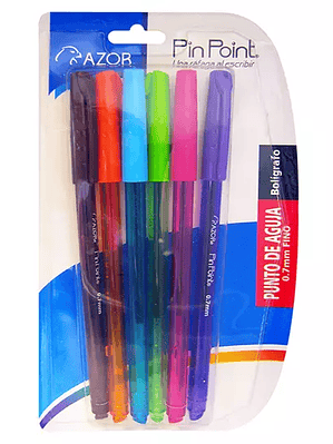 Bolígrafo fino Pin Point 0.7 mm colores