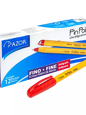 Bolígrafo fino Pin Point 0.7 mm color ro