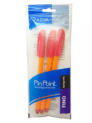 Bolígrafo fino Pin Point 0.7 mm color ro