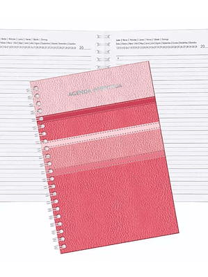 Agenda perpetua Pinos Altos color rosa p