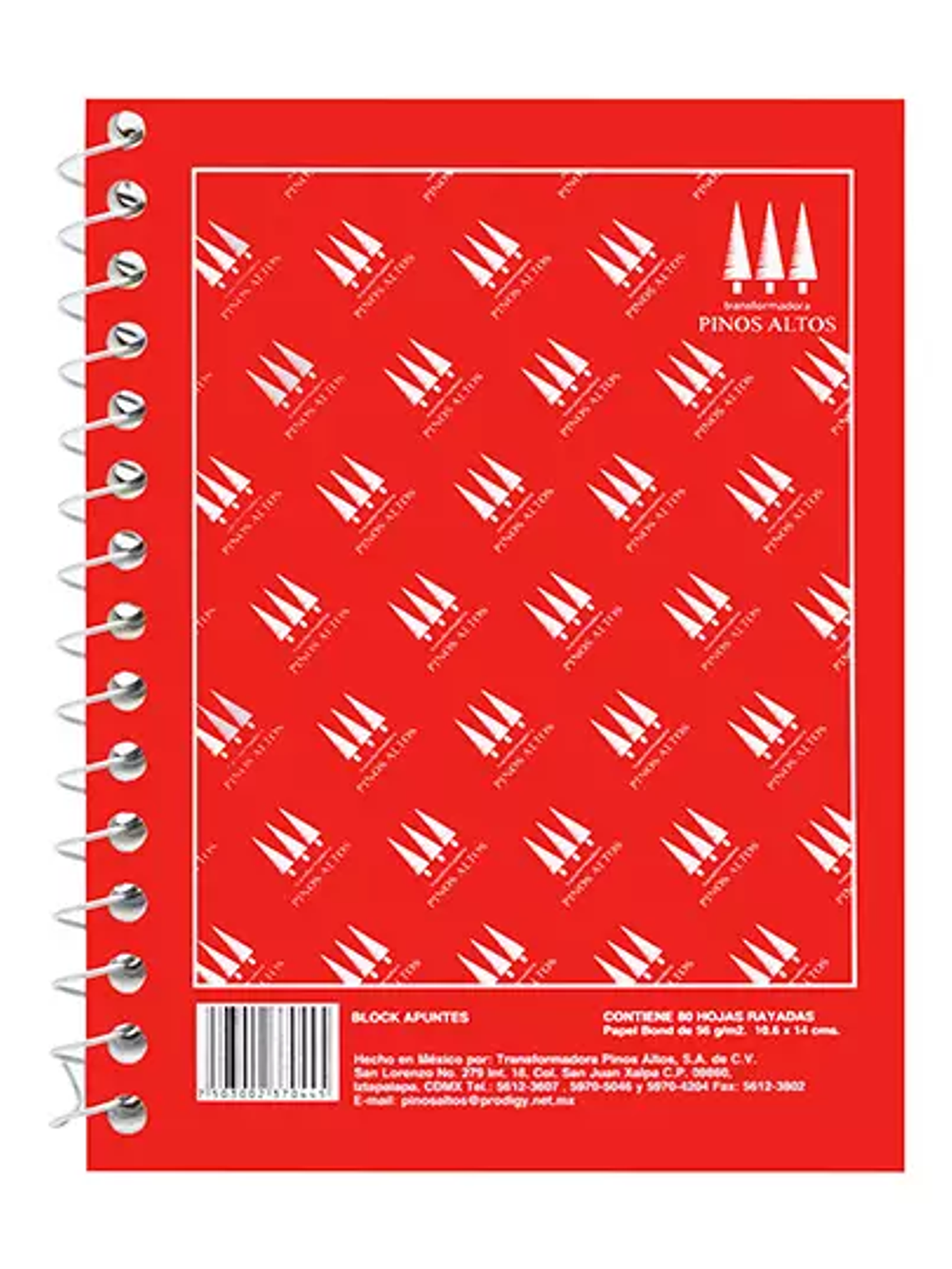 Libreta de apuntes Pinos Altos francesit 1