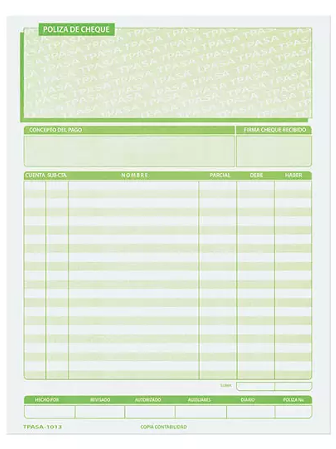 Póliza de cheque Pinos Altos carta blíst 1