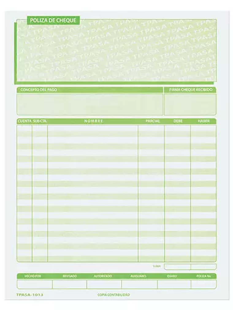 Póliza de cheque Pinos Altos carta blíst 1