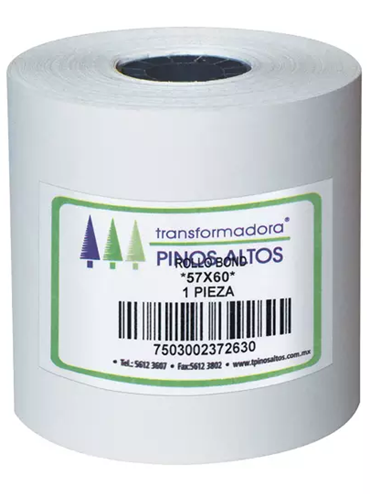 Rollo de papel bond Pinos Altos 57 x 60 1