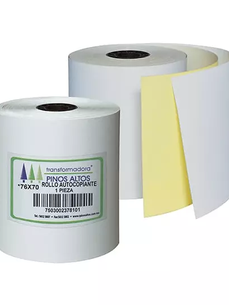 Rollo de papel autocopiante Pinos Altos 1
