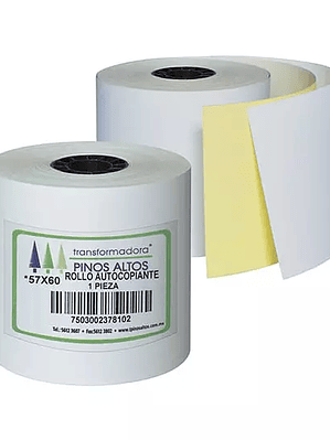 Rollo de papel autocopiante Pinos Altos