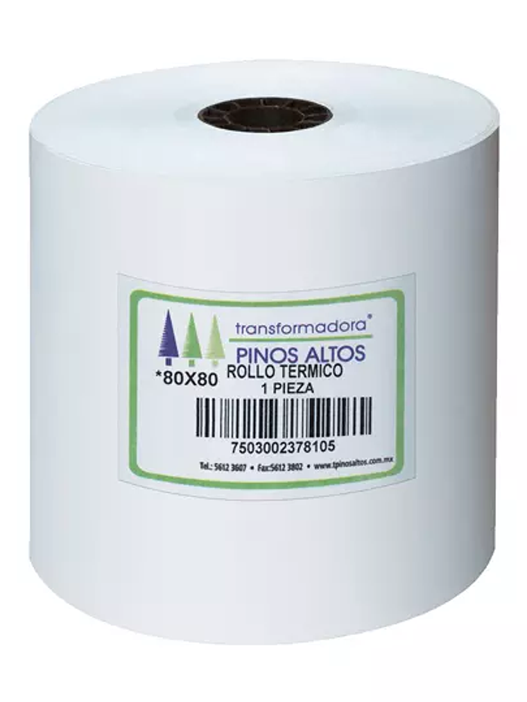 Rollo de papel térmico Pinos Altos 80 x 1
