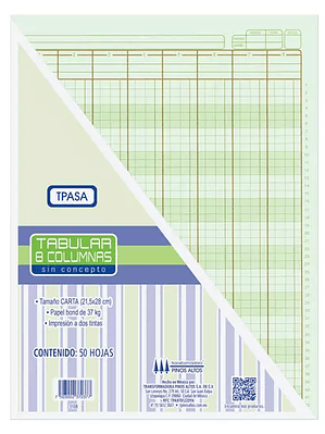 Tabular 8 columnas sin concepto Pinos Al