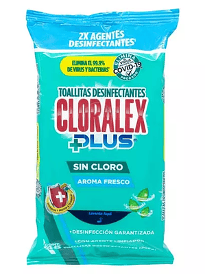 Toallas Cloralex desinfectantes c/48.