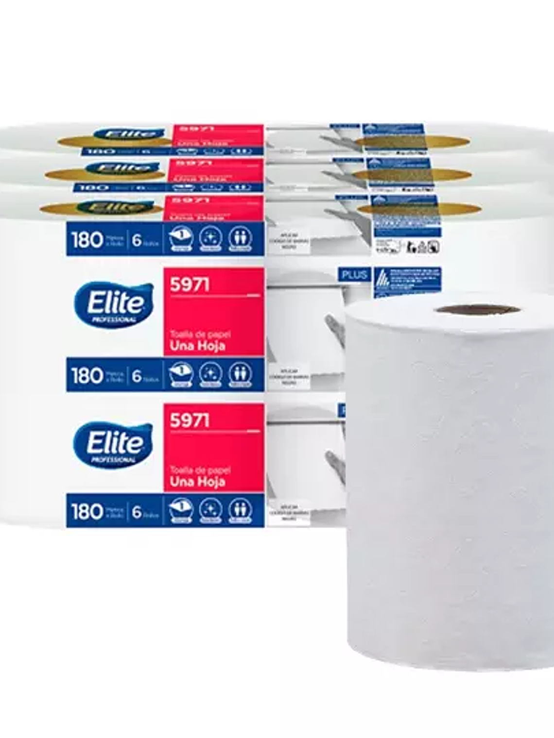 Toalla interdoblada color blanco Elite, 1