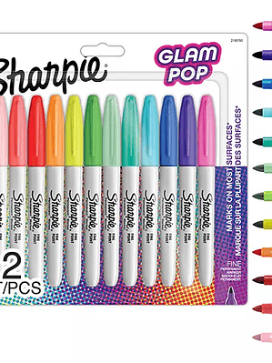 Marcador permanente Sharpie Glam Pop blí