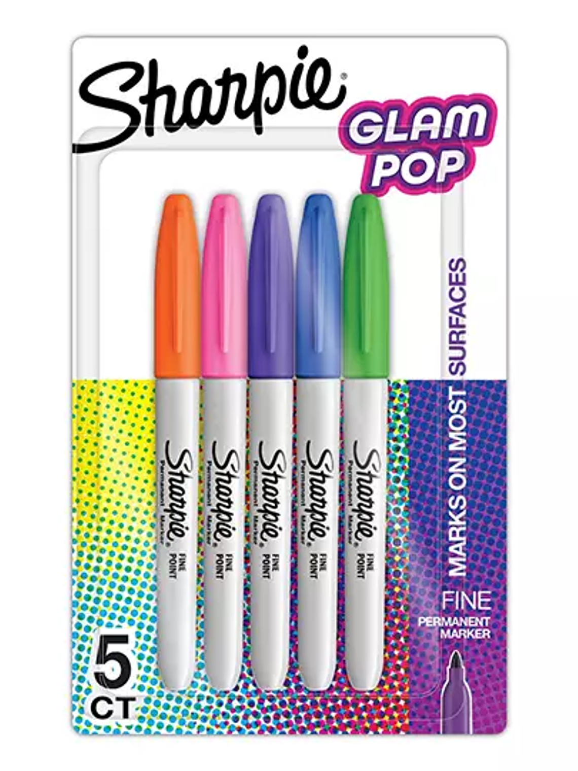 Marcador permanente Sharpie Glam Pop blí 1