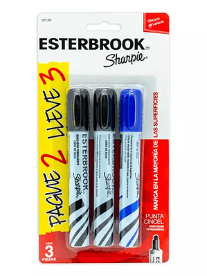Marcador permanente Esterbrook blister c