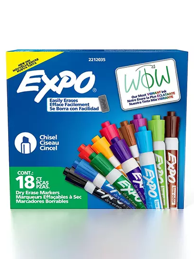 Marcador para pizarron Expo colores surt 1