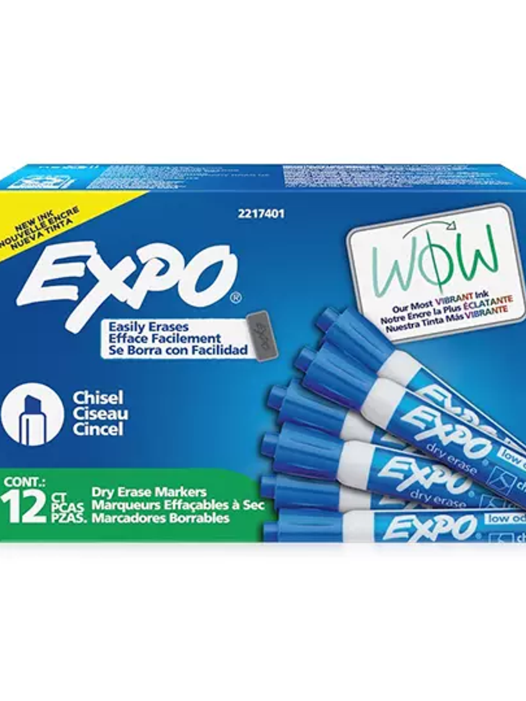 Marcador para pizarron Expo color azul c 1