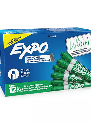 Marcador para pizarron Expo color verde
