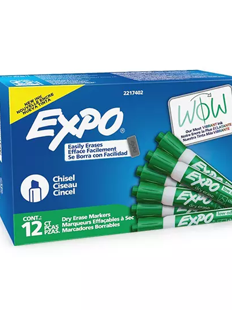 Marcador para pizarron Expo color verde 1