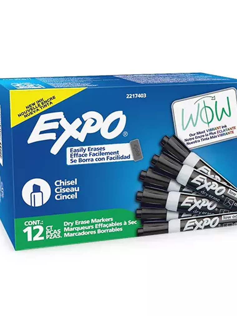 Marcador para pizarron Expo color negro 1