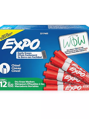Marcador para pizarron Expo color rojo c