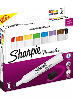 Sharpie acuacolor con 8 piezas colores s