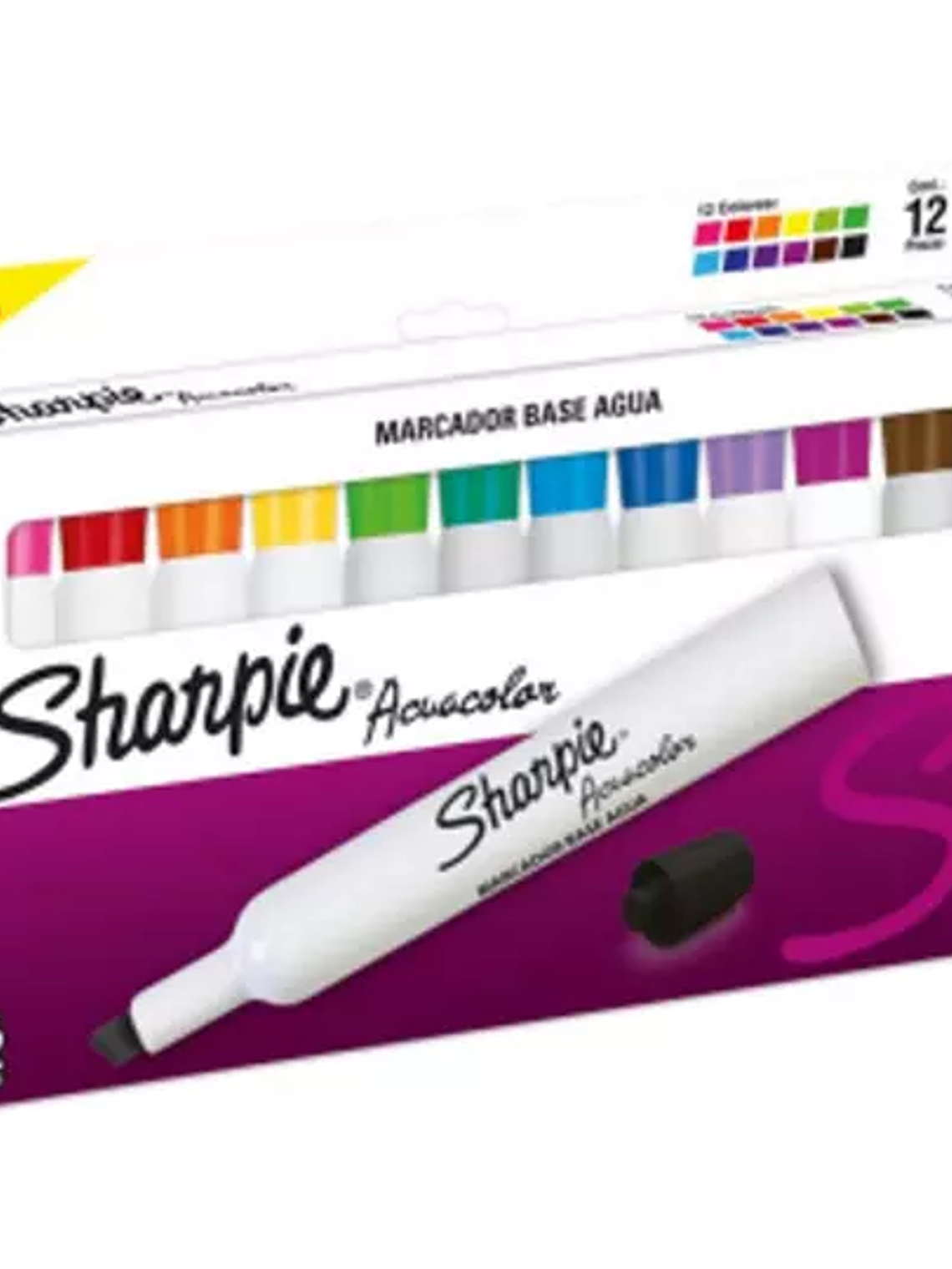 Sharpie acuacolor 12 piezas colores surt 1