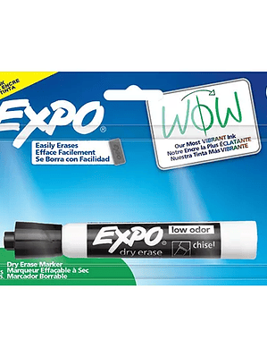 Marcador para pizarron Expo negro bliste