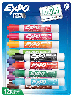 Marcador para pizarron Expo colores fash