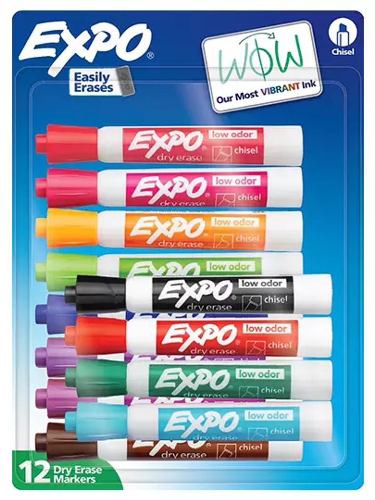 Marcador para pizarron Expo colores fash 1