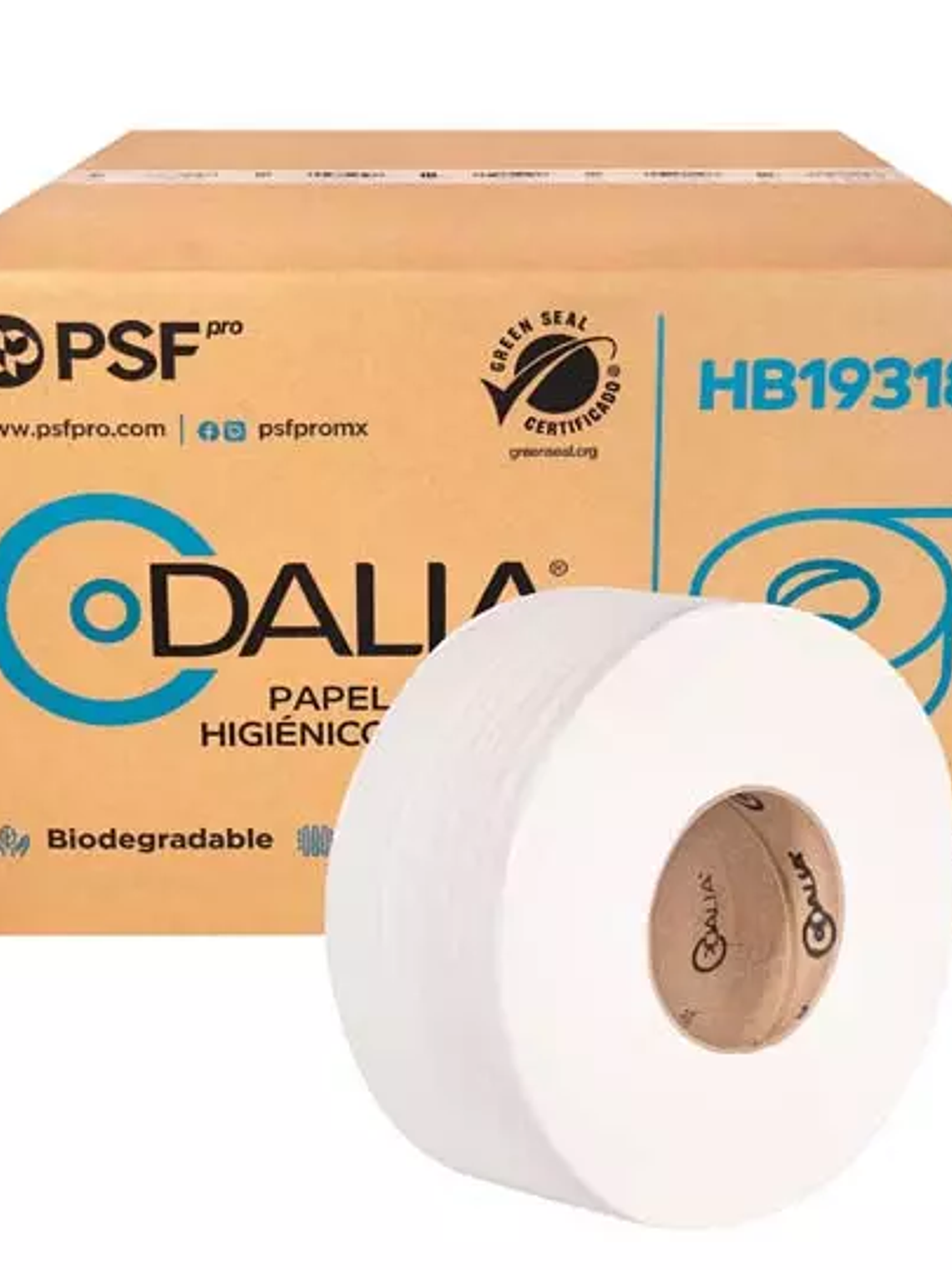 Papel Higiénico blanco Dalia, caja c/12 1