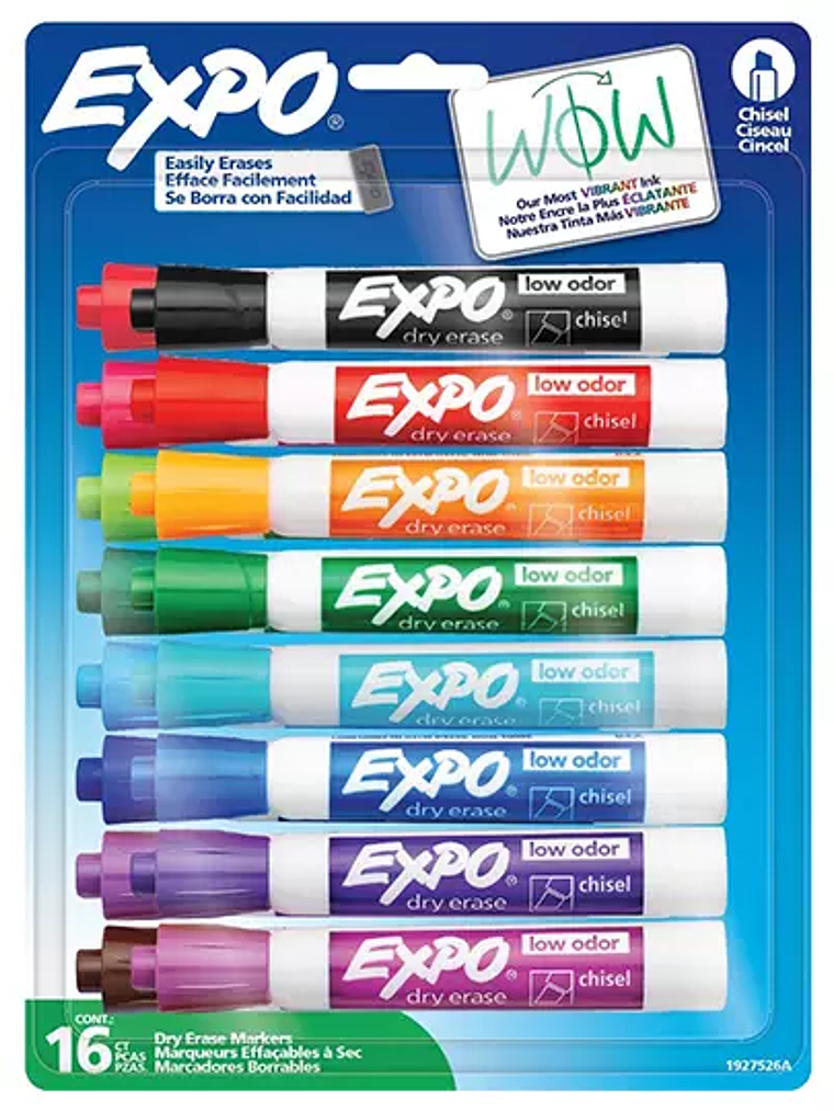 Marcador para pizarron Expo colores fash 1