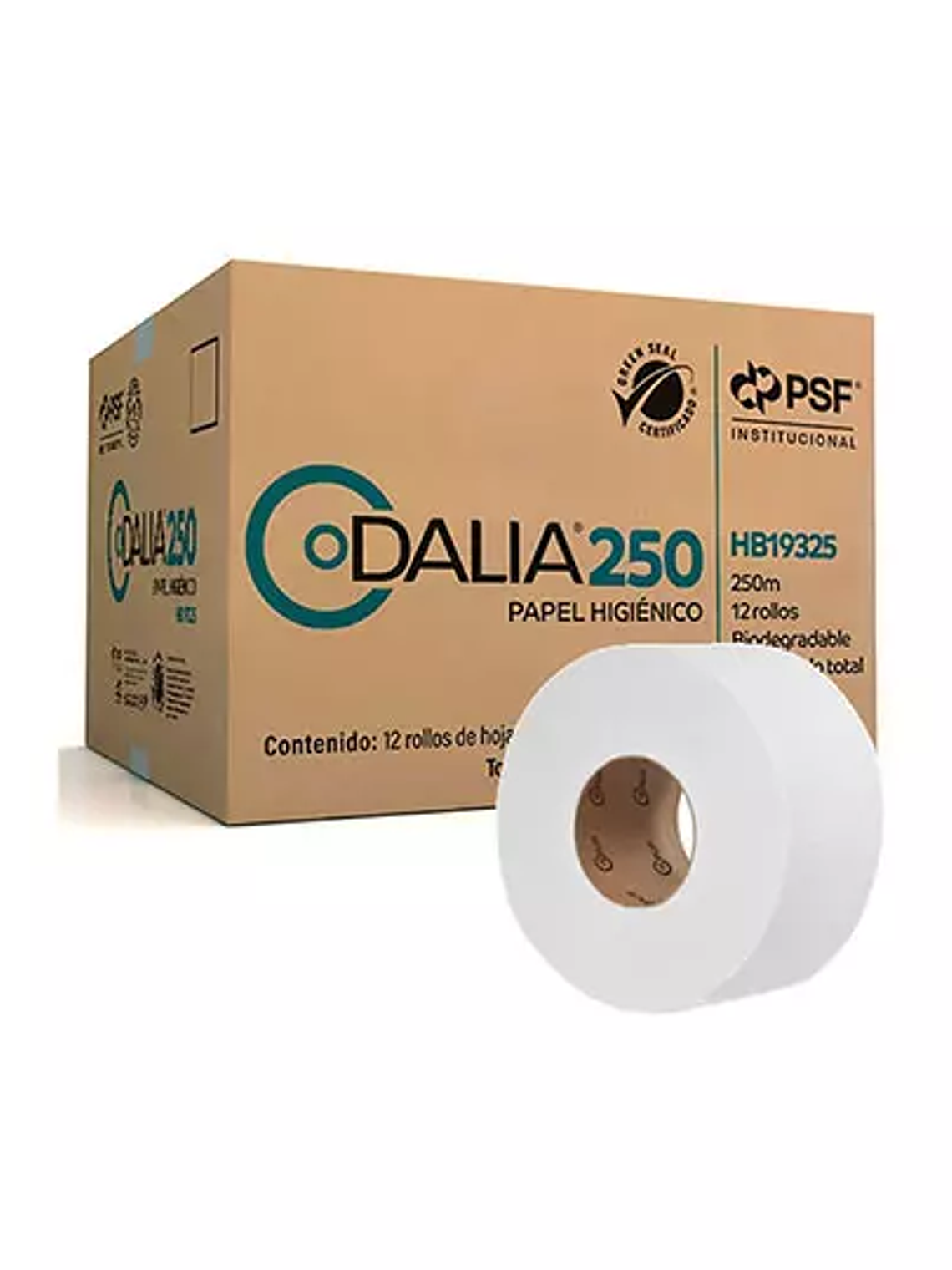 Papel Higiénico blanco Dalia, caja c/12 1
