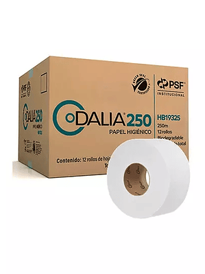 Papel Higiénico blanco Dalia, caja c/12