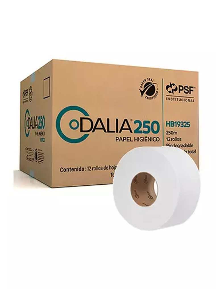 Papel Higiénico blanco Dalia, caja c/12 1