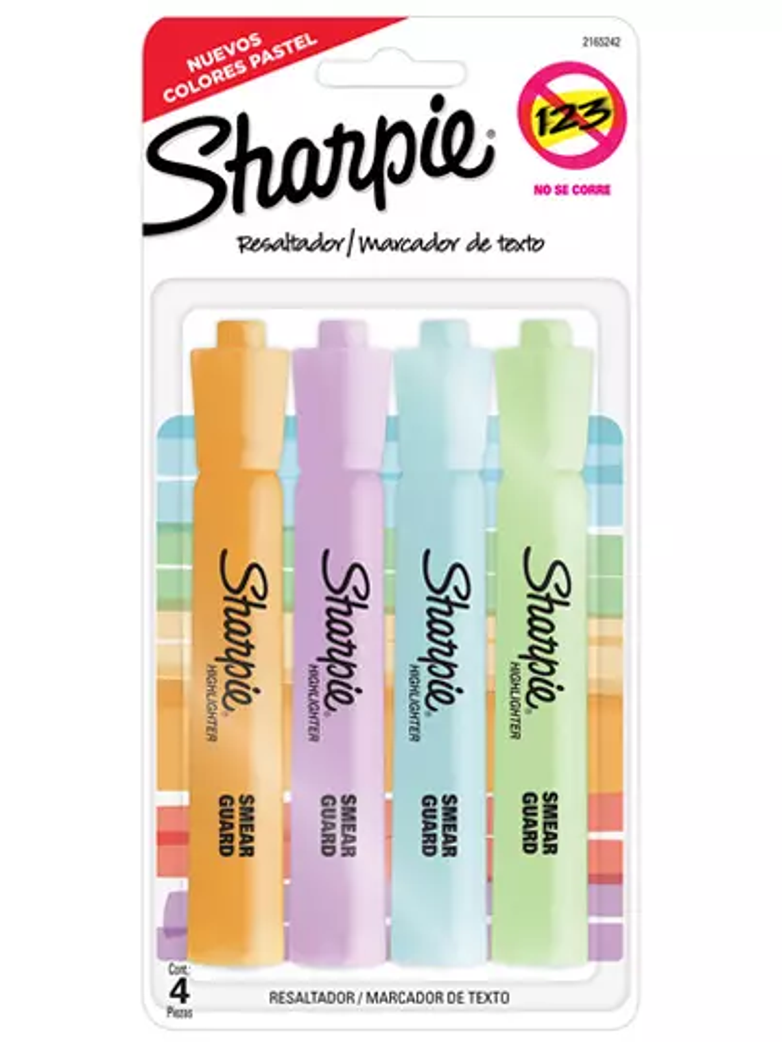 Resaltador Sharpie Tank con 4 piezas col 1