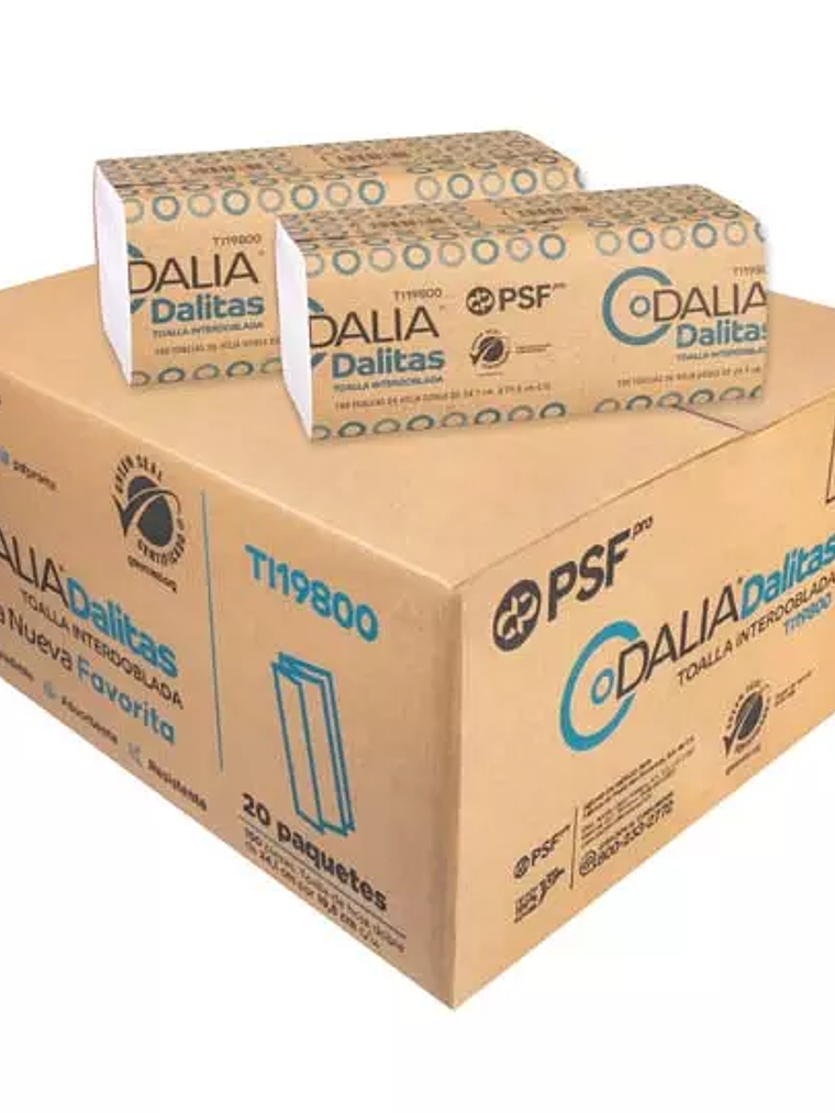 Toalla interdoblada Dalia, dalitas caja 1