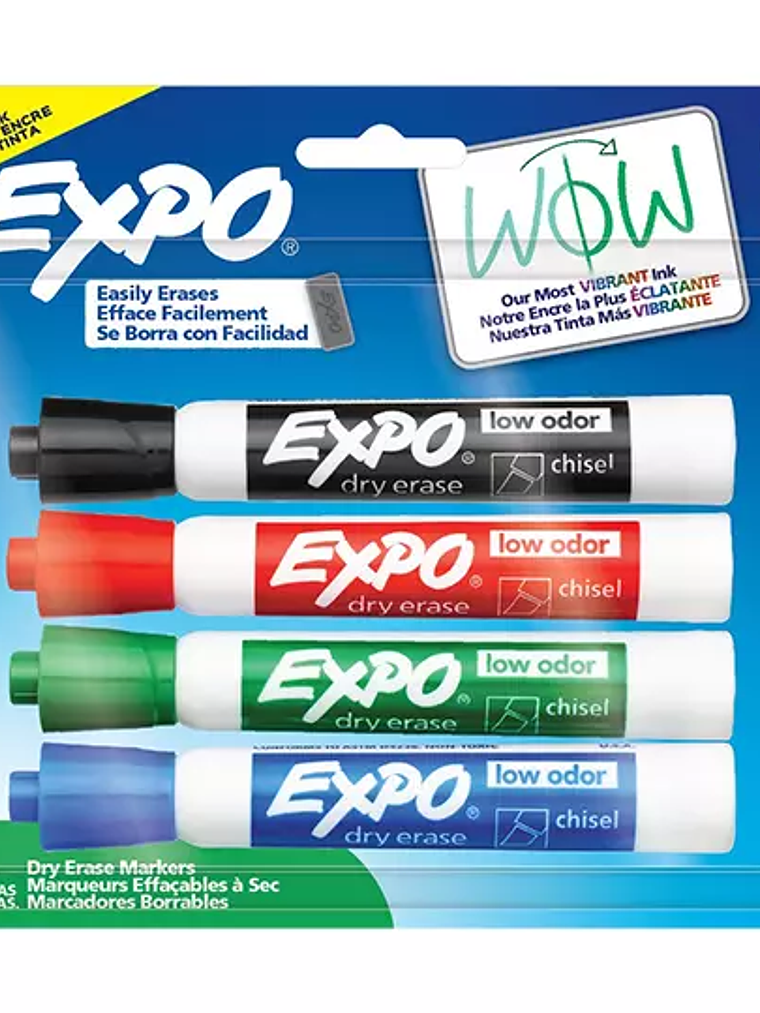 Marcador para pizarron Expo colores basi 1