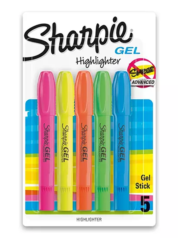 Resaltador de texto Sharpie gel blister 1