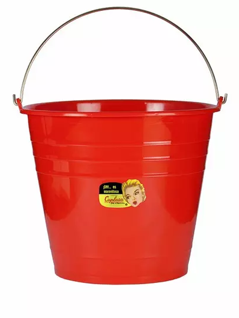 Cubeta rigida N. 16 de plastico para 14. 1