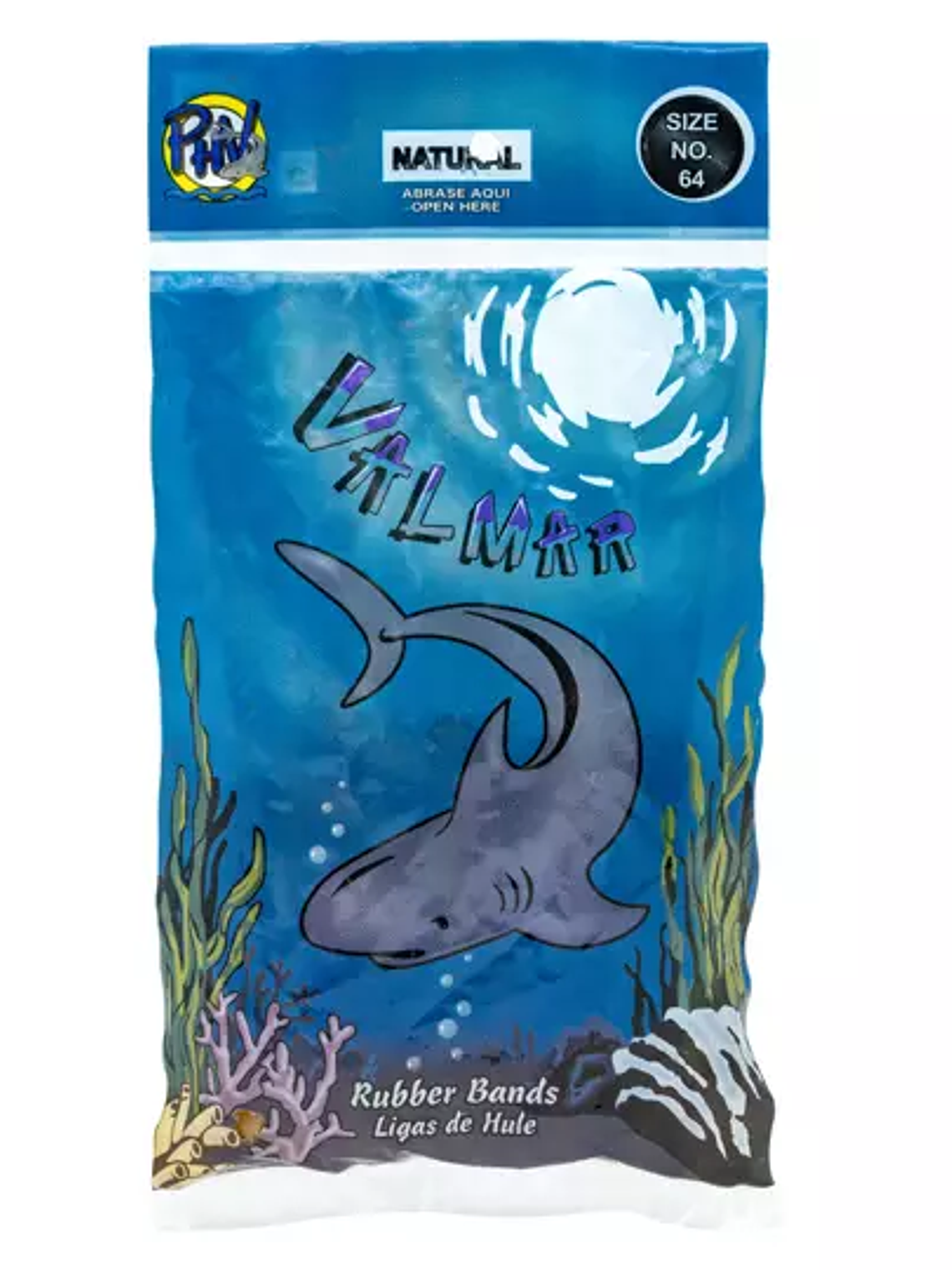 Ligas de hule natural no.64. 1