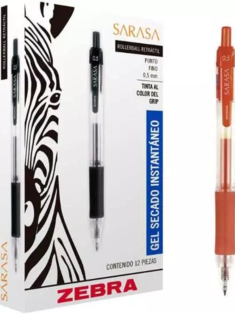 Bolígrafo de gel ZEBRA SARASA punto fino 1